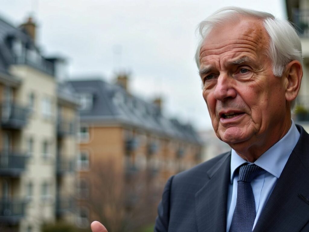 Michel Barnier parlant de la crise du logement.